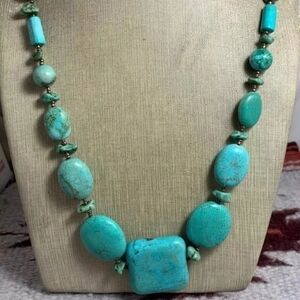Coldwater Creek Turquoise Statement Necklace